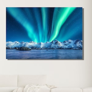 Northern Lights,Aurora Wall Decor,Aurora Borealis Northern Lights,Natural And Vivid Wall Decor,Ready To Hang Or Poster