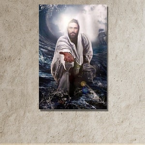 The Hand of God Canvas Wall Art|Christian Wall Decor|Church Wall Decor|Christian Gifts|Jesus Christ Wall Art|Jesus Christ Poster
