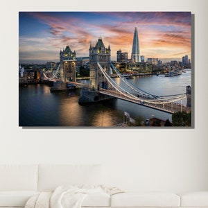 Tower Bridge London Ready To Hang Canvas,Tower Bridge Canvas Wall Art,Tower Bridge,Housewarming Gifts,Living Room Home Decor Print,Gift Idea
