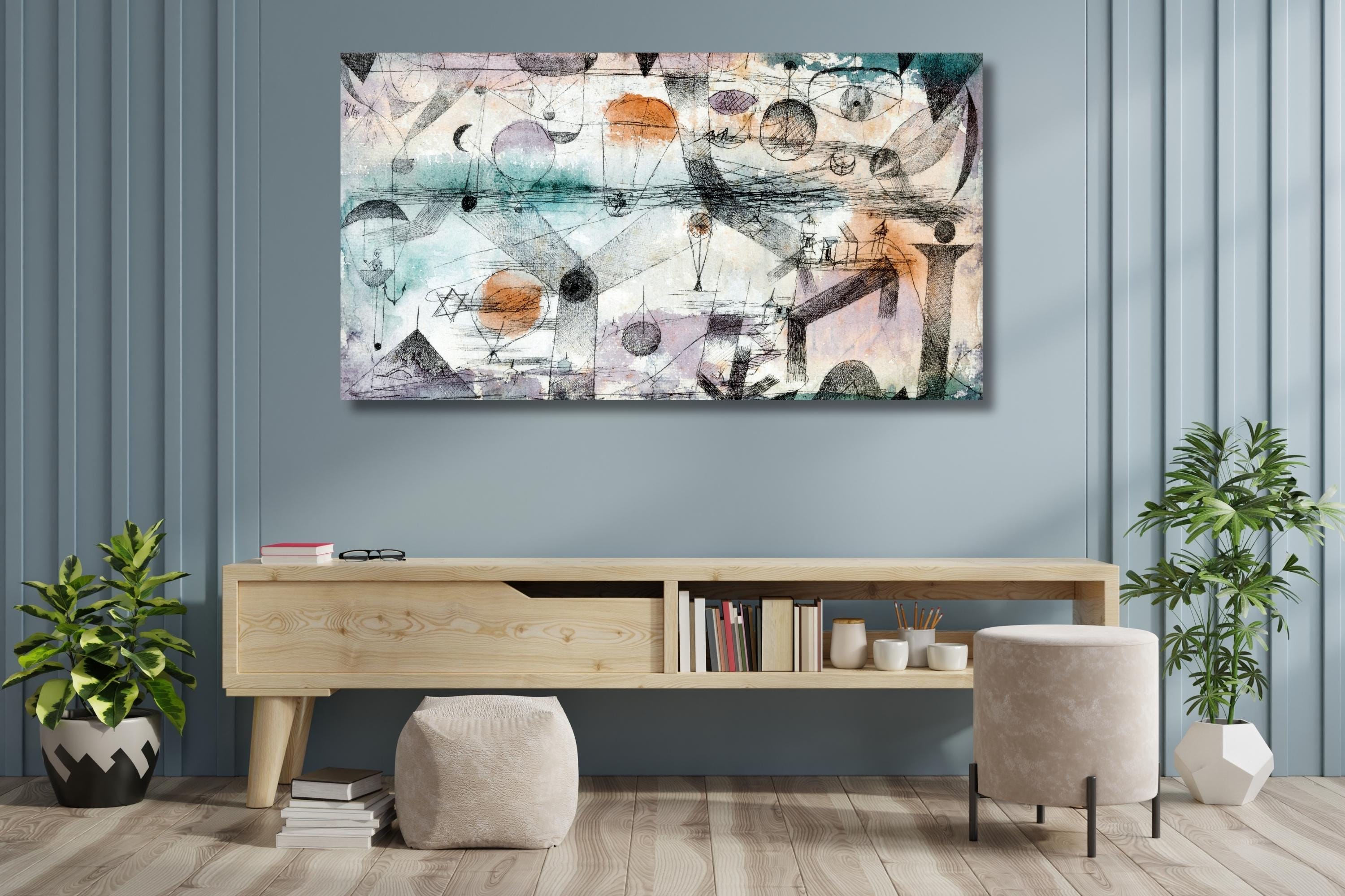 パウル・クレー作「空気の領域」|シュルレアリスムの版画|抽象ポスター