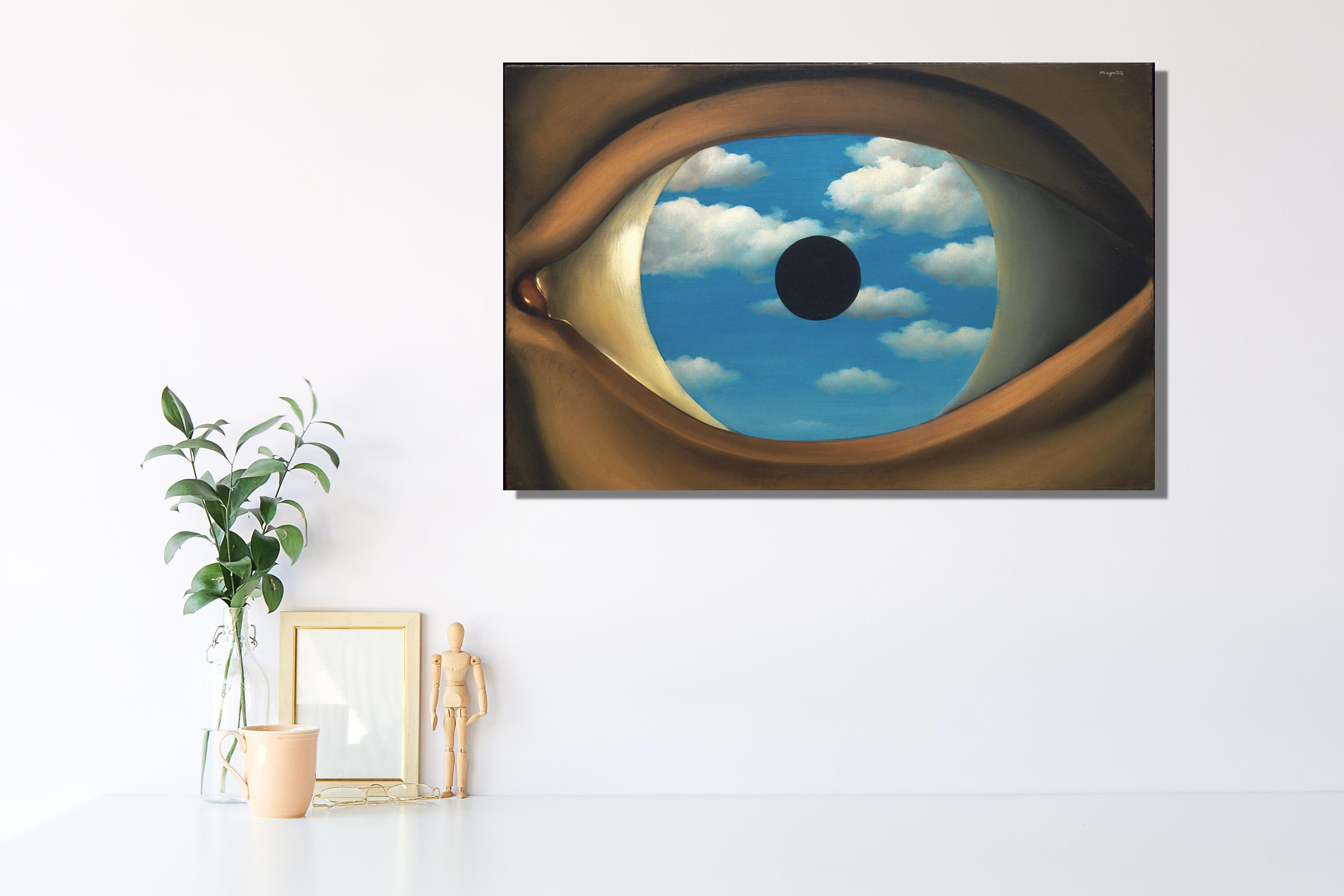 ルネ・マグリット作「偽りの鏡」（1928年）キャンバス|オリジナル