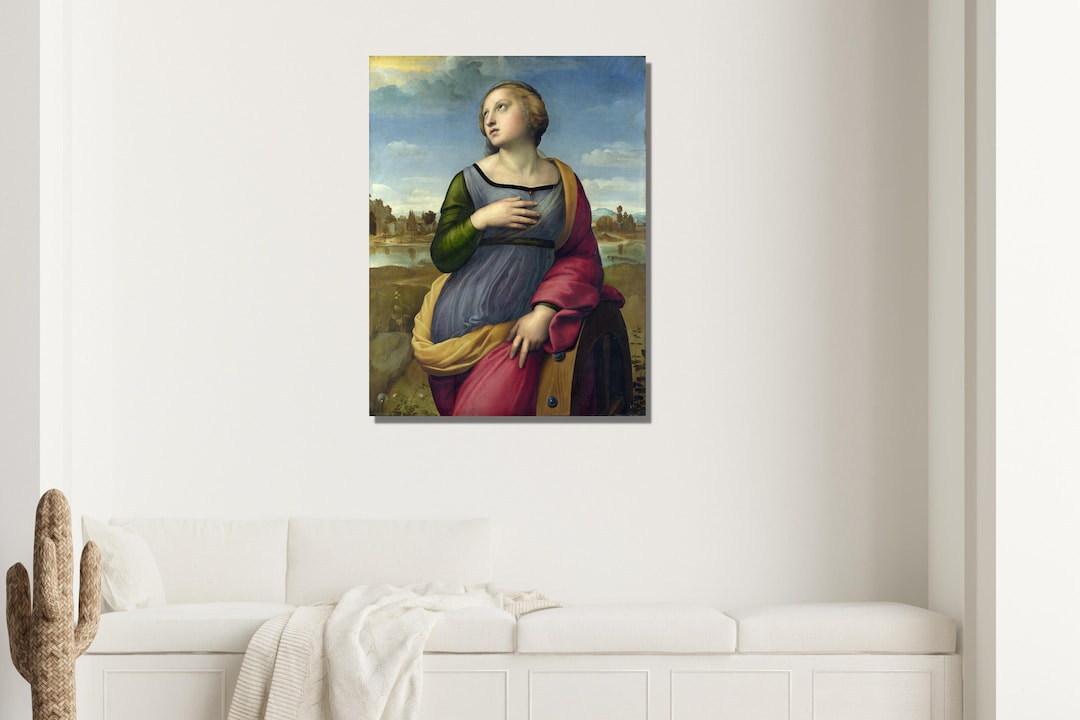 Raffaello Sanzio Saint Catherine of Alexandria 1507 Canvas Print Wall ...