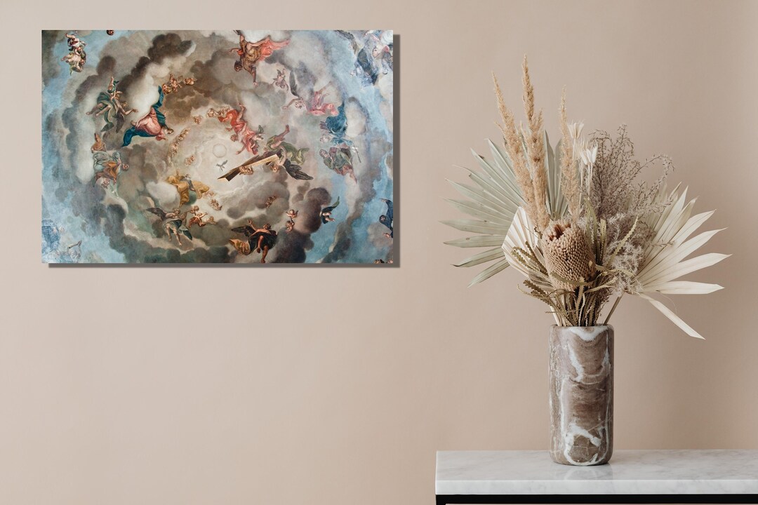 Renaissance Painting On Canvas renaissance Heaven Painting angel 