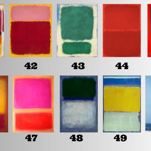 Mark Rothko Kunstposter 40x60cm - Wanddekoration Für Wohnzimmer & Schlafzimmer