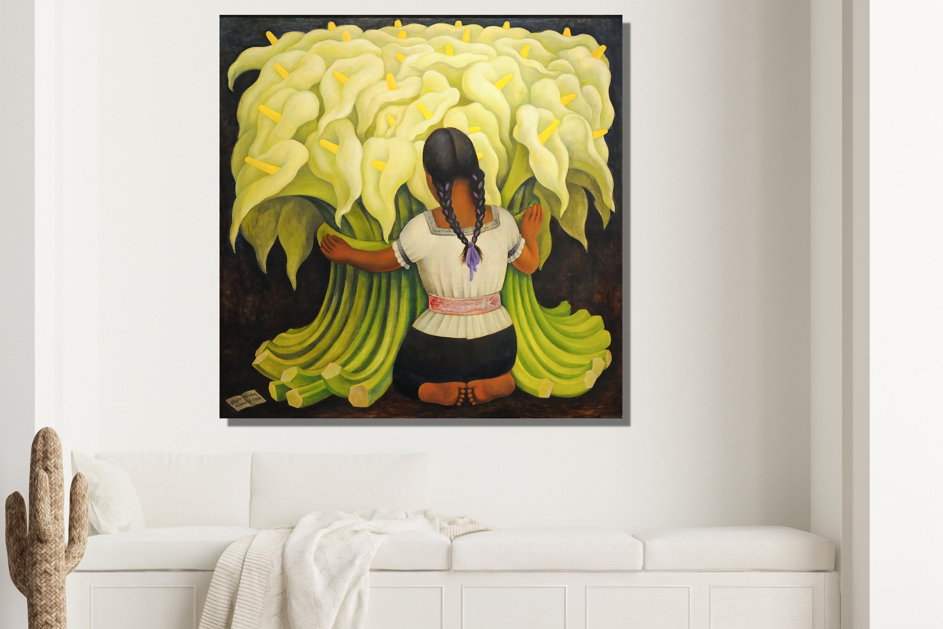 The Flower Vendor Diego Rivera Ready to Hang Canvas Wall Art,diego ...