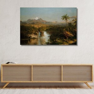 View of Cotopaxi by Frederic Edwin Church Exhibition Artworks|Edwin Church Print|Ready to Hang or Poster|Home Office Decor