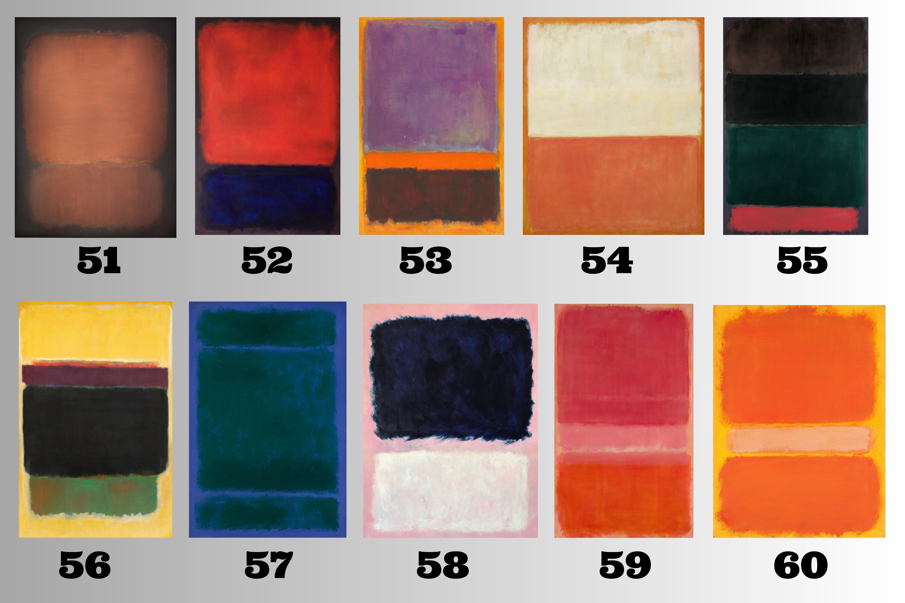 Rothko's 70 Artworks|mark Rothko Style Canvas Wall Art|painting Art ...