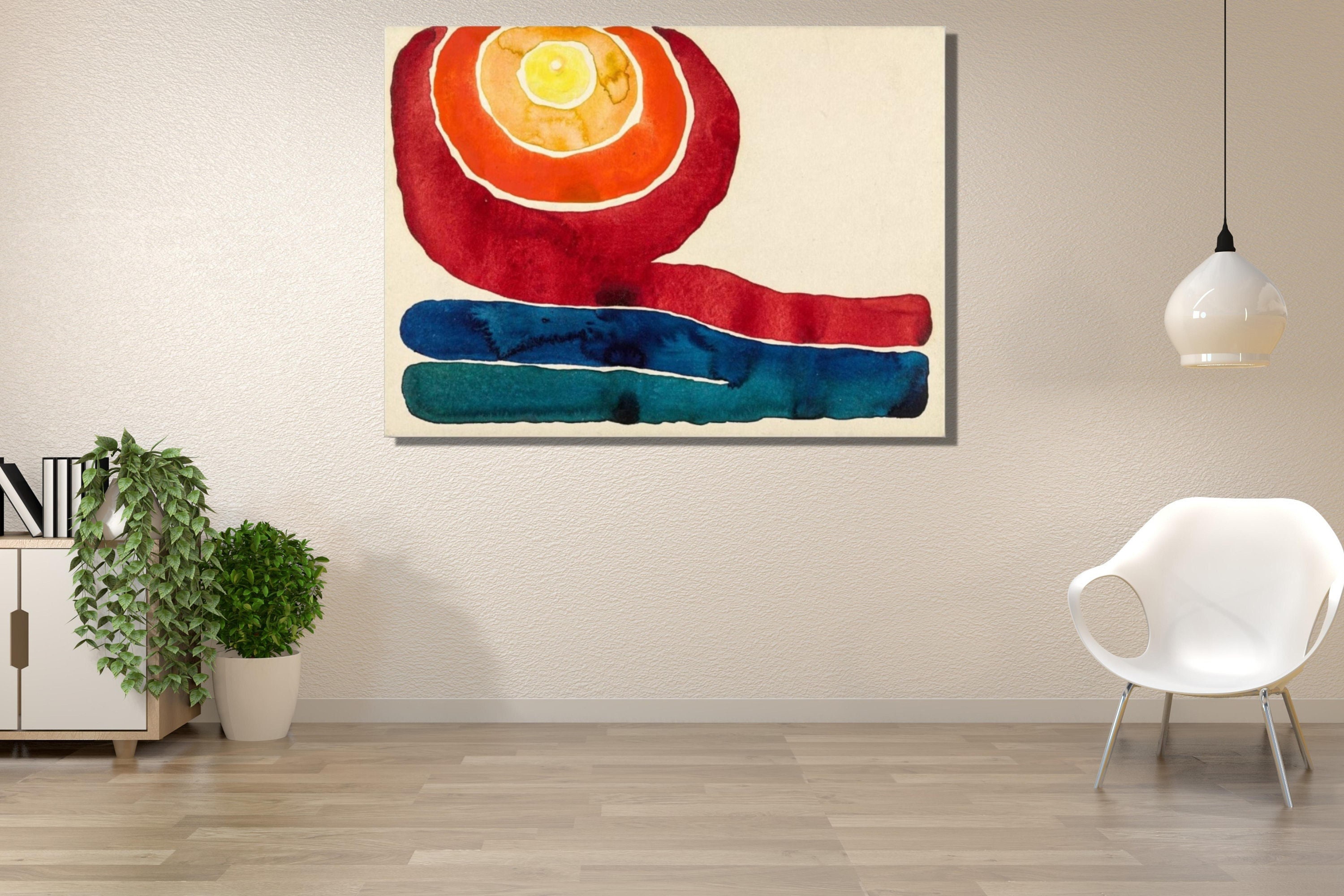 Georgia O'keeffe Evening Star No III Canvas Print Wall Art