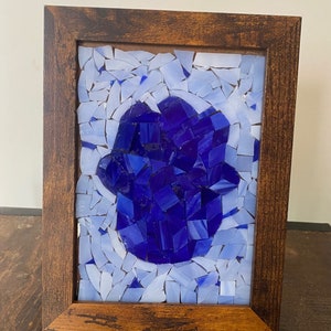 Blue hamsa in blue white/background
