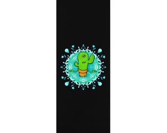 Custom Printed Rubber Yoga Mat: Anti-Slip Microfiber Suede Top