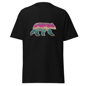 Men's T-shirt Bear grizzly bear black bear outdoors bear tee mountains bear tshirt bear tee shirt