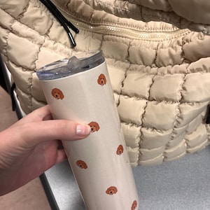 Doodle Red Dog Straw Tumbler Urban Outfitters Inspired for Goldendoodle Labradoodle Aussiedoodle Cockapoo Bernedoodle Maltipoo Cavapoo