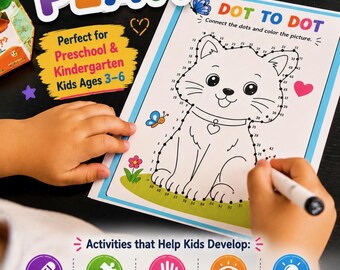 My First Big Activity Book for Kids Ages 3–6 Printable PDF/ Instant Download