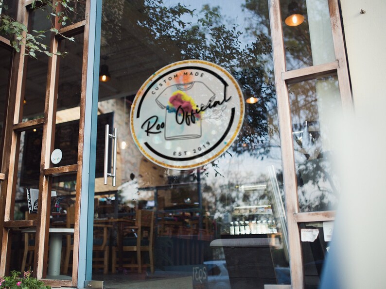 Custom Full Color Vinyl Decal Window, Wall, Business Sticker Etsy