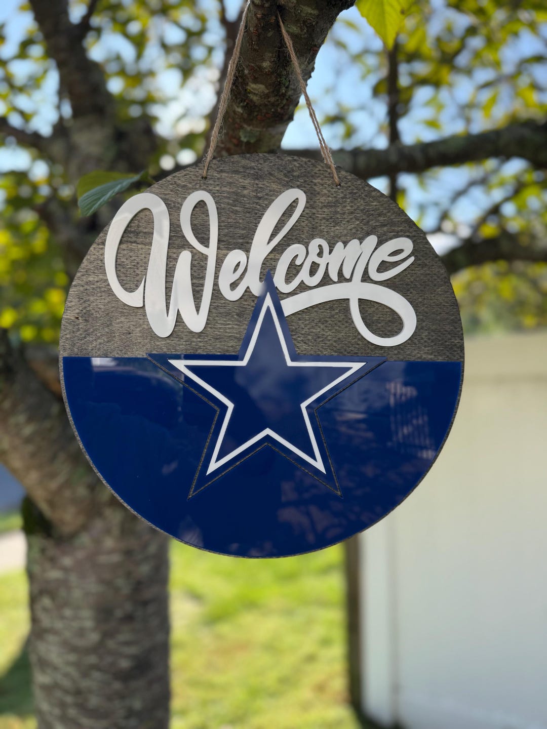 Dallas Welcome Sign Door Hanger – 11.5
