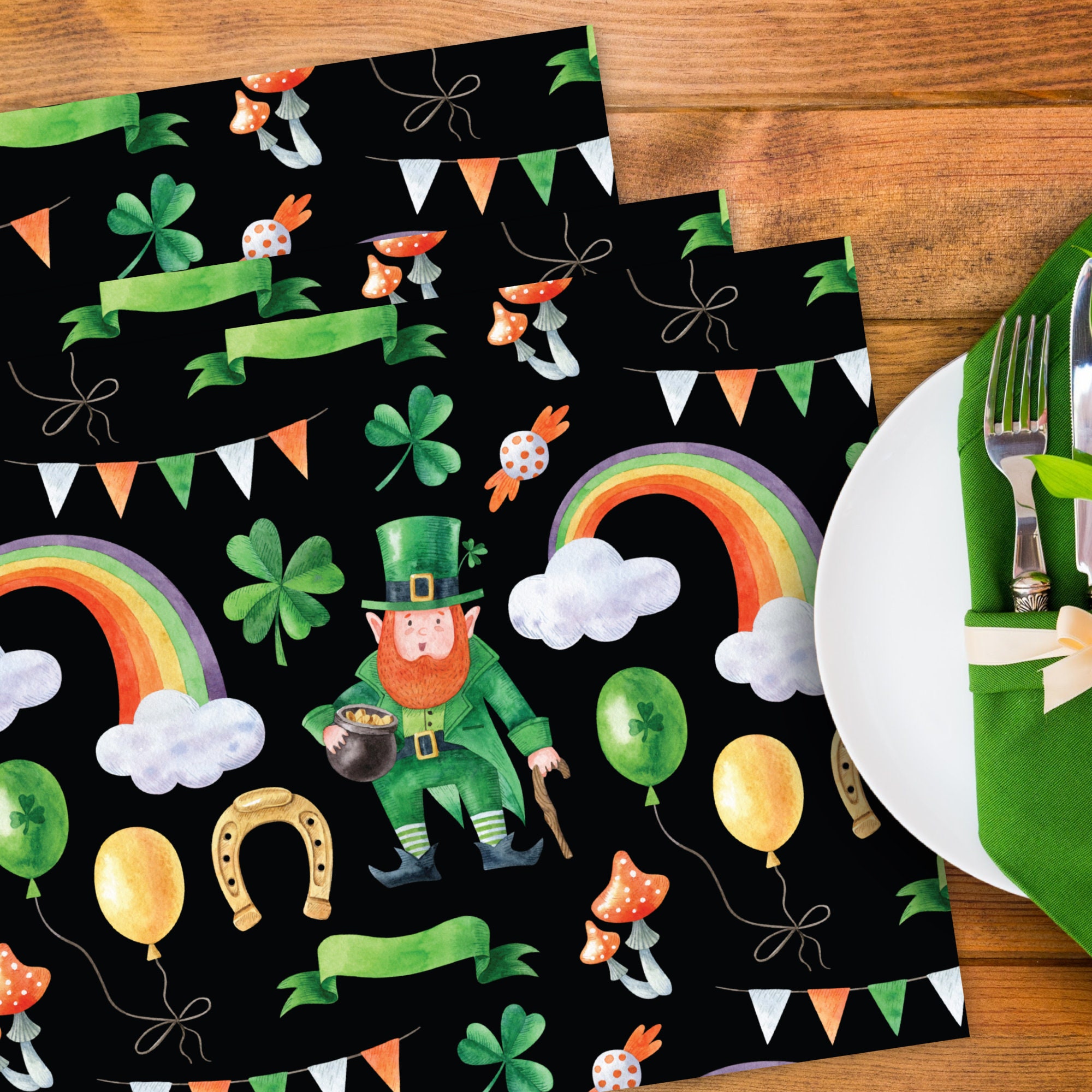 11X17 Printable St Patricks Day Placemat, St Patricks Day Dinner ...
