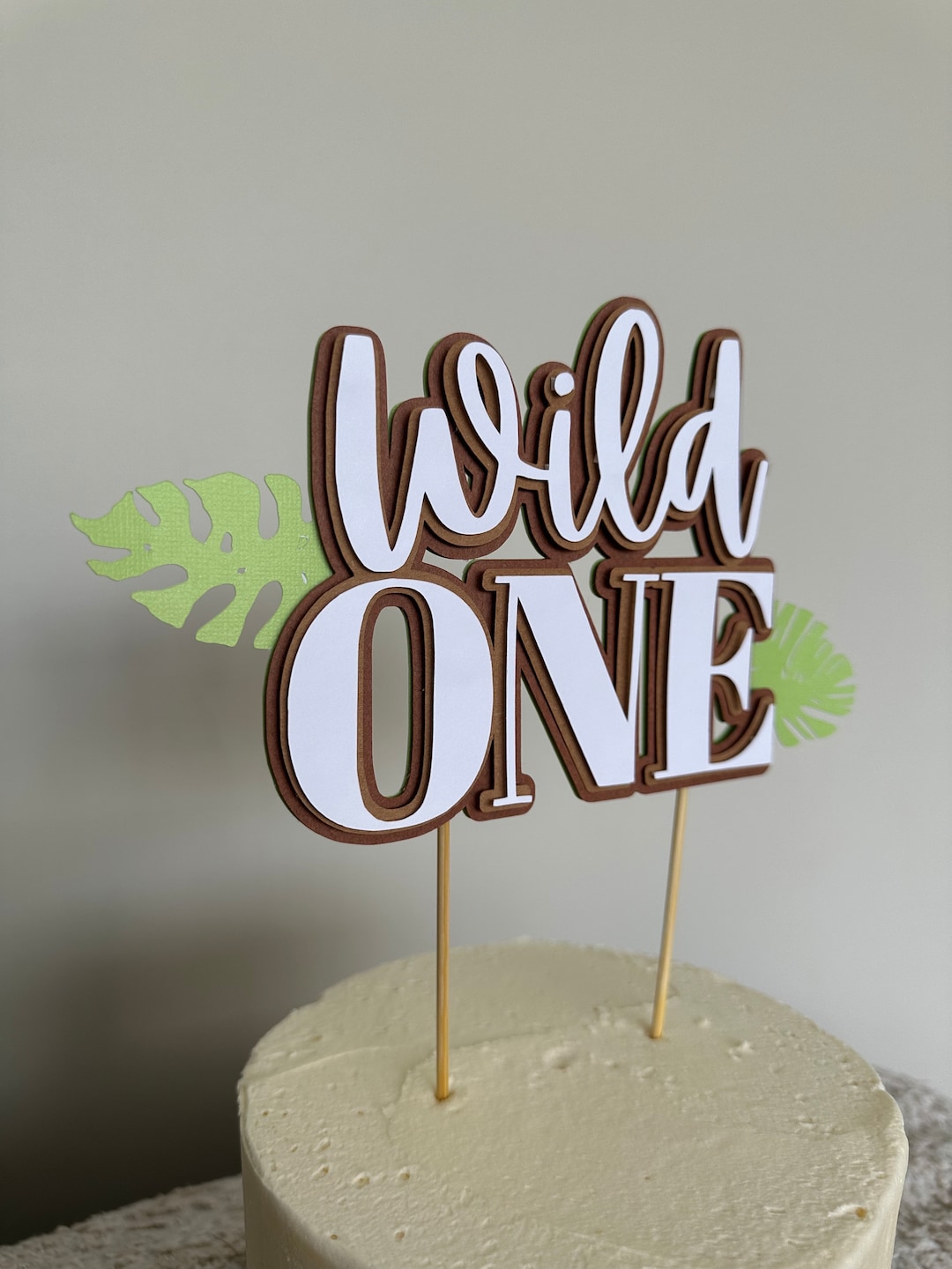 Wild One Cake Topper Wild Animal Junle Theme First Birthday