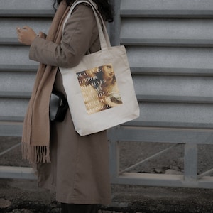 Vintage art print tote | Academia aesthetic | 100% cotton canvas | Secret History quote