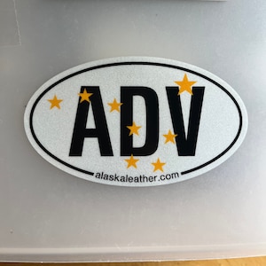 Reflective ADV Sticker, Alaska State