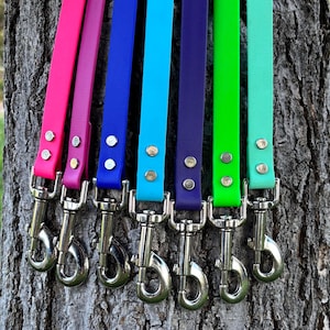 Biothane Dog Leash - 4FT Line - 3/4th Width - High Visibility Colors - Sturdy Dog Leash - Sturdy Hardware - Waterproof - Easy to Clean
