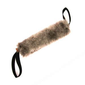 Juguete de tira y afloja de piel de oveja suave: herramienta de entrenamiento para perros, desarrollo del instinto de presa, juego interactivo