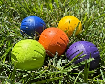 Palla da riporto in schiuma EVA per cani - SENZA manico - Lunga durata - Colori ad alta visibilità