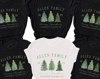 Matching Family Christmas Shirts, Family Christmas Shirt, Matching Xmas Tees, Custom Name Christmas Tee, Matching Noel Family Gift, Xmas Tee