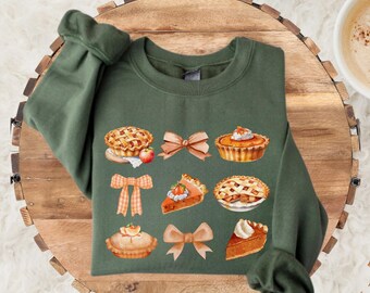 Retro Thanksgiving Sweatshirt, Retro Fall Pumpkin Bow Sweatshirt, Fall Coquette Bow Shirt, Turkey Sweater, Pumpkin Spice Shirt, Fall Shirt