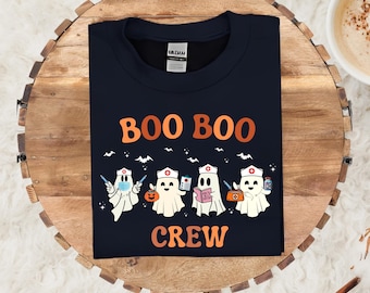 Halloween Nurse Sweatshirt, Halloween Nurse Shirt, Boo Boo Crew, Nurse Shirt, Nurse Gift For Women, Spooky Season Shirt, Halloween Gift