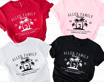 Custom Family Vacation 2025 Shirts, Making Memories Together Family Matching Tshirt, Summer Family Tee, Personalized Family Beach Trip Shirt