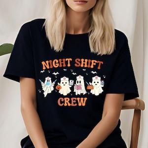 Night Shift Crew Boo Shirt, Halloween Night Shift, Nurse Shirt, Nurse Night Shift, Team Night Shift, Nursing Life Shirt, Gift for Nurse