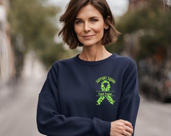 Lymphoma Cancer Sweatshirt, Cancer Support Squad, Lymphoma Support Shirt, Team Cancer Shirt, Lymphoma Team Gift, Cancer Ribbon Shirt