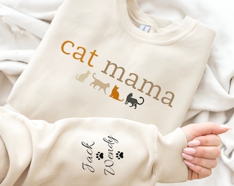 Cat Mom Sweatshirt, Gift for Cat Lover, Cat Mama Sweatshirt, Cat Owner Gift, Cat Mom Shirt, Cat Mom Gift, Cat Sweatshirt, Pet Owner Gift