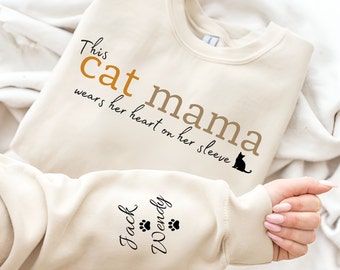 Cat Mom Sweatshirt, Gift for Cat Lover, Cat Mama Sweatshirt, Cat Owner Gift, Cat Mom Shirt, Cat Mom Gift, Cat Sweatshirt, Pet Owner Gift