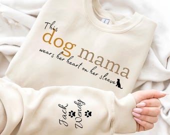 Dog Mom Sweatshirts - Custom Dog Mom Shirt - Dog Mom Shirts - Womens Sweatshirts - Dog Mom Tshirt - Dog Mom Gift - Dog Mom Tee - Dog Lover