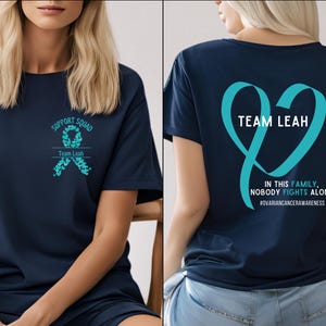 Ovarian Cancer Shirt, Ovarian Cancer Awareness Tshirt, Ovarian Cancer Support Squad, Ovarian Cancer Family Shirts, Team Cancer Shirt Hoodie
