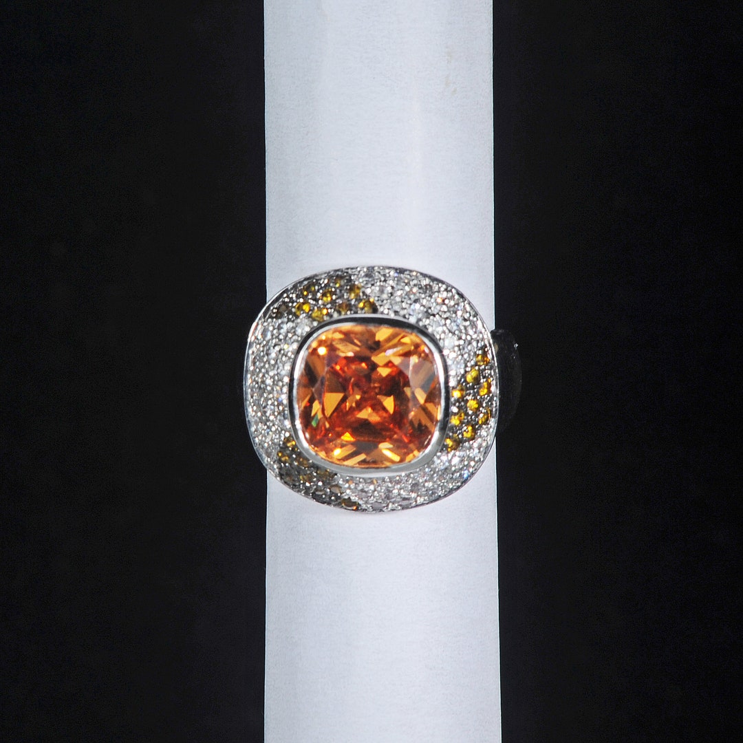 Old Rings From 2000 Vintage 2000's Sterling Silver and Cubic Zirconia Ring, Size 10 - Etsy