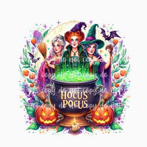 PNG Halloween Witches Design