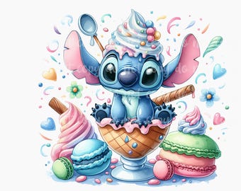 Diseño de dibujos animados de helado sundae PNG