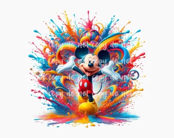 PNG Splash Mickey Design