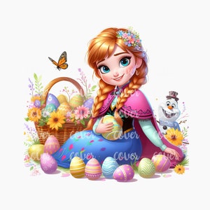 PNG Prinzessin Ostern Design