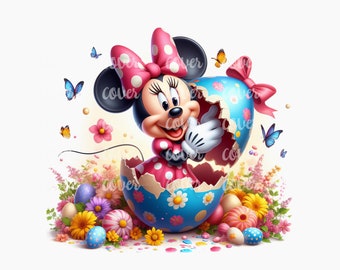 PNG Easter Mouse Design