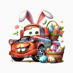 Diseño de camión de Pascua PNG