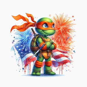 Diseño de superhéroe del Día de la Independencia del 4 de julio de PNG