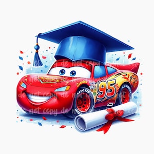 Diseño de coche de graduación PNG