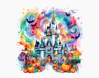 PNG Cinderella Halloween Castle Digital Design