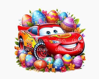Diseño de coche de Pascua PNG