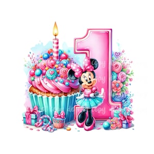 PNG Birthday Mouse Design