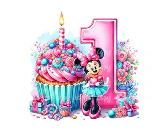 PNG Birthday Mouse Design