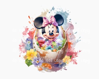 PNG Easter Mouse Design